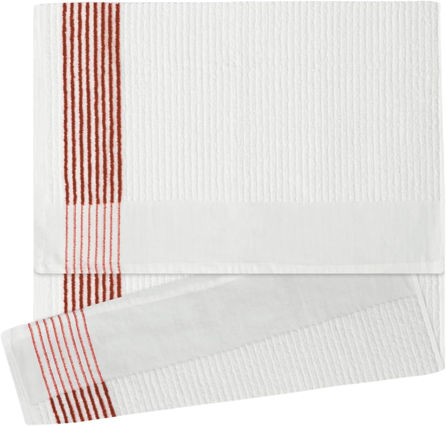 Extra Large Golf Caddy Towel – White & Red